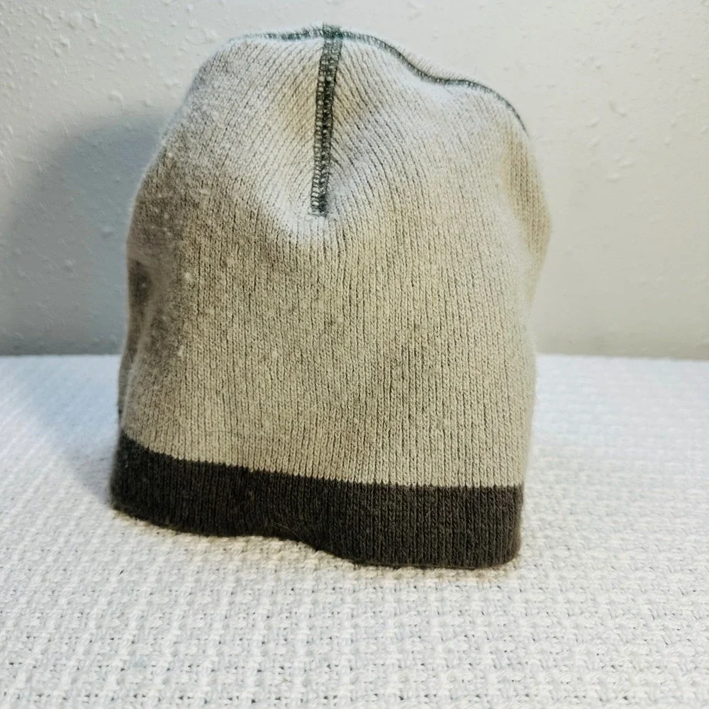GAP Kids Beanie Hat Gray Brown Knit‎ Wool Blend Winter Warm